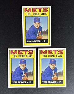 Lot (3) 2006 Topps Tom Seaver Rookie Of The Week Card 1967 #15 #581 NY Mets