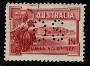 Australia 1927 Canberra Opening of Parliament House 1½d SG105 Used perf OS - Picture 1 of 1