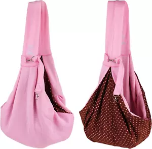 Small Dog Cat Sling Carrier,Hands Free Reversible Pet Carriers Bag,Pet Carrier S - Picture 1 of 8
