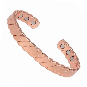 Men Women Magnetic Bracelet Therapy Relief Arthritis Pain Healing Bangle - Picture 1 of 5