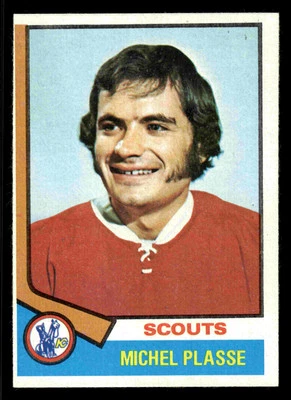 1974-75 Topps Michel Plasse #257 - Kansas City Scouts - NM+ - Image 1 of 2
