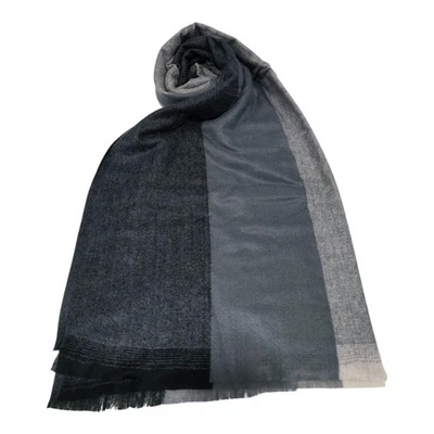 Sciarpa Uomo Ragazzo Coveri Pashmina 190x70 Sfrangiata Coprispalle Poliestere - Immagine 1 di 4