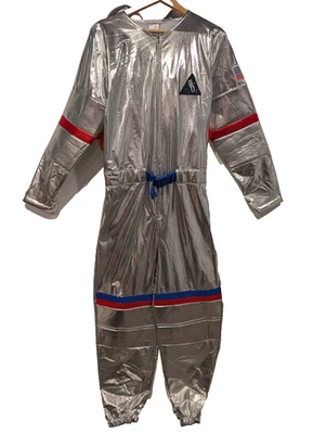 Pottery Barn Kids ВЗРОСЛЫЙ Светящийся Серебряный Костюм Астронавта Космический Костюм XS/S Огни - Изображение 1 из 4
