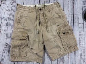 Men’s Abercrombie & Fitch Cargo Shorts Sz 32 Y2K Tan GREAT Condition. - Picture 1 of 6