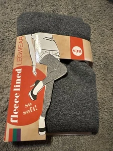 Blue Star Fleece gefütterte Legwear Leggings grau S/M - Bild 1 von 2