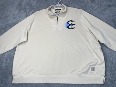 Pullover Carhartt Para Hombres 3XL Tencel Fiber Series Media Cremallera Calce Relajado 2024 Foto 1 de 4