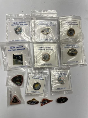 NASA Launch Services Program Pin Lot Of 13 - Image 1 of 4