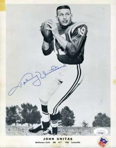 Johnny Unitas Jsa Coa Autograph 8x10 60`s Team Issue Photo Hand Signed - Picture 1 of 2