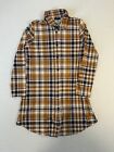 Lily By Firmiana Women's Dress Shirt Button Front long sleeve plaid Size 1XL