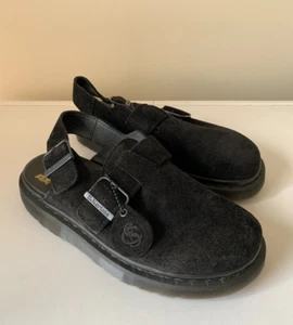 Dr Doc Martens Jorge Sling Back Mules Sandals Black UK 5 Suede Made in England - Bild 1 von 14