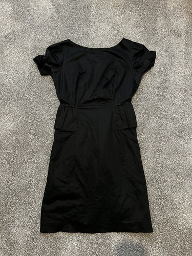 MOSCHINO abito nero peplum taglia 10