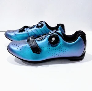 Sneakers Vceyhim ciclismo spinning bici MTB senza tacchetti EU 36 US 5 blu turchese - Foto 1 di 10