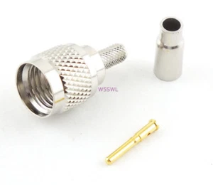 Mini-UHF Male Coax Connector RG-174 LMR-100 Crimp 2-Pcs - USA Ham Radio Seller - Picture 1 of 1