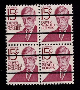 OPC 1968 Sc#1288a 15c Holmes Bureau Precancel Blocco MNH - Foto 1 di 2