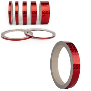 Stylingsfolie Oilslick Mosaik Rot 15mm Dekoration Verzierung Bordüre Klebeband - Picture 1 of 10