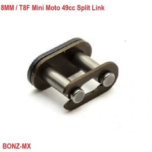 T8F 8MM MINI MOTO CHAIN SPLIT  LINK MINIMOTO DIRT QUAD REPLICA BIKE 49CC ORION - Picture 1 of 2