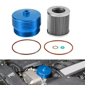 Oil Filter Housing Cap Set 11427566327 For BMW 335i 135i 530i 535i E87 E90 X3 X5 - Picture 1 of 12