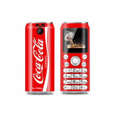 Fashion Portable Coke Pepsi Design Mini Unlocked Dual Sim Bluetooth Mobile Phone - Image 1 of 4