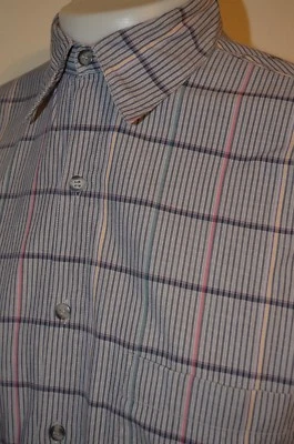 Camisa Tourage Cyber Computer Atomic Vaporwave Gris Rosa Teal Rayas Campamento L De Colección Foto 1 de 4