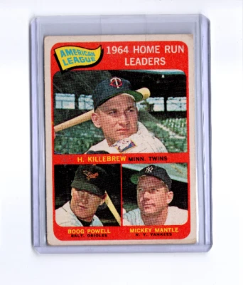 1965 Topps Home Run Leaders Mickey Mantle New York Yankees #3 ⭐️💥🎯En muy buen estado+ Foto 1 de 2