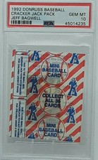 1992 Donruss Cracker Jack Jeff Bagwell PSA 10 POP 1