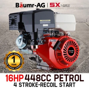 BAUMR-AG 16HP Petrol Engine OHV Stationary Motor 4-Stroke Horizontal Shaft - Picture 1 of 12