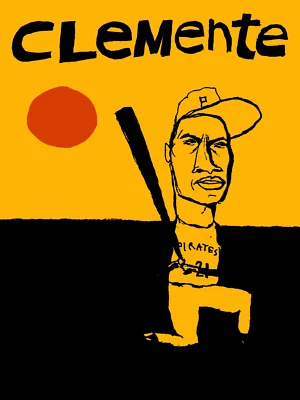 Roberto Clemente Pittsburgh Pirates: MLB Baseball HOF Art Print Poster 11"X14" - Image 1 of 4