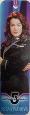 Babylon 5 1997 Gloss Paper Bookmark With Pink Tassel of Susan Ivanova