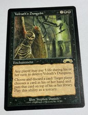 Volrath's Dungeon Exodus NM Rare Black Magic The Gathering MTG Hard_8s_Magic