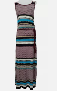 White Stuff long maxi dress 12 festival boho summer holiday retro style knit EX - Picture 1 of 7