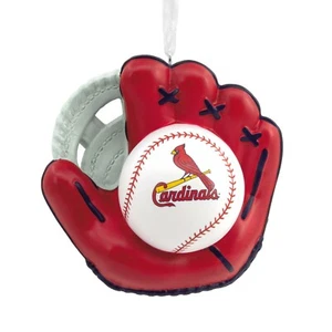 MLB St. Louis Cardinal Baseball Glove Hallmark Ornament New FREE U.S. Shipping - Picture 1 of 2