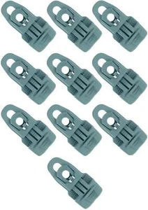 10 x Planen Spanner GRAU Midi Clip Spannfix Ösen Sonnensegel Spann Klammer Clips - Picture 1 of 10