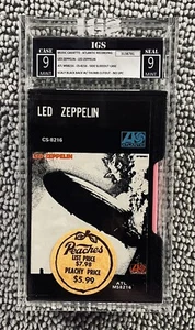 IGS 9/9 — LED ZEPPELIN — w/PEACHES || FIRST PRINT SIDE/SLIDE 1969 CASSETTE - Imagen 1 de 5
