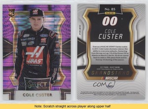 2017 Panini Select Grandstand Purple Pulsar Prizm Cole Custer #85