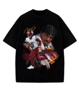 Jayden Daniels T-Shirt Washington Football Rookie Star Custom Graphic Tee - Picture 1 of 3