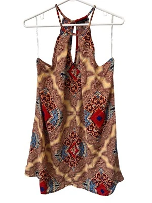 Vestido BeBop Be You Be Free Halter Sin Mangas Talla Mediana Multicolor Boho Foto 1 de 4