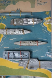 Ingap Padova (Italy) carded plastic Art 35 Miniature of Battleships - Picture 1 of 1