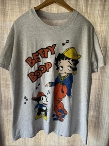 Vintage 1994 Betty Boop Hip Hop Bimbo Pudgy Dog Rap Single stitch T-Shirt Large - Picture 1 of 8