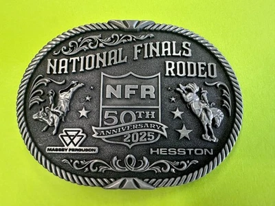 2025 Hesston NFR Rodeo Belt Buckle (Adult size) - Image 1 of 2
