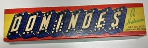 Vintage Dominoes By Halsam - Set Of 27 Pieces-Set No. 622- Original Box - Picture 1 of 9