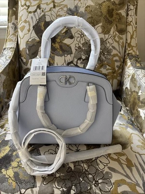 $479 Kate Spade Kyla Large Leather Satchel Handbag Serenity New KF526 - Image 1 of 4