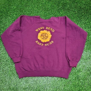 Vintage 80s West-Bend-East Highschool Sweatshirt Womens XL 24x23 - Picture 1 of 13