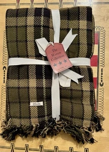Green Quilted Patchwork Throw Country Primitive Tea 50" x 60" Tea Cabin VHC Inc - Picture 1 of 3