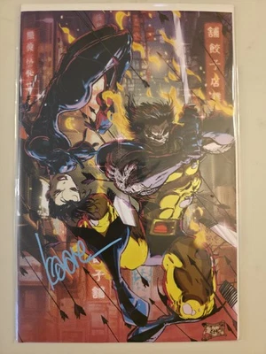 Wolverine #1 Virgin Facsimile Signed By Kaare Andrews Megacon - Image 1 of 2