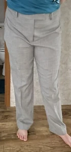 Talbots Damenhose grau Größe 12 hochtailliert gerade Hose Polyestermischung - Bild 1 von 8