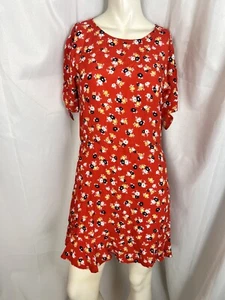 FAITHFULL The Brand Daphne dress jasmine red size 4 - Picture 1 of 6