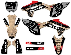 Honda CRF 250 2022 2023 2024 Custom Graphic Kit TERRA Style decals stickers - Picture 1 of 7