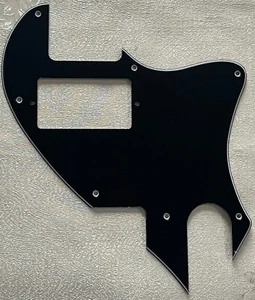 Custom For Fender Tele F Hole Hybrid Convertion PAF Guitar Pickguard 3-Ply Black - Picture 1 of 4
