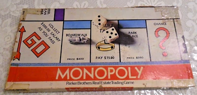 VINTAGE Monopoly 1961 Clássico Jogo de Tabuleiro Parker Brothers Finanças - Imagem 1 de 4