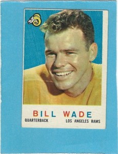 1959 Topps Football Card # 110 Rams Bill Wade Ex+ O/C